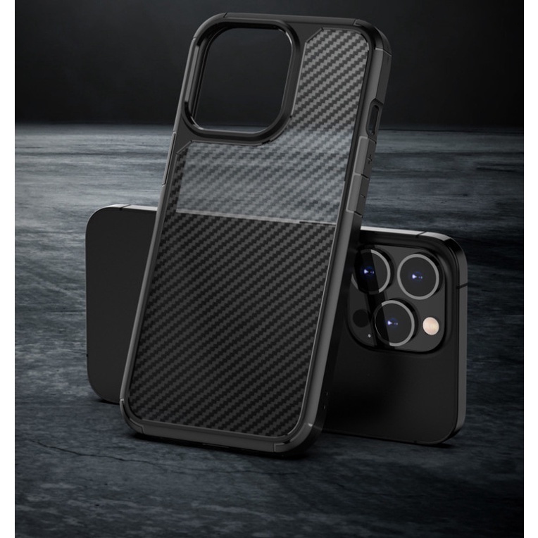 Ốp Chính Hãng LIKGUS CARBON IPhone . Ốp Điện Thoại Dạng Giáp Nhám Sợi Cacbon Chống Sốc 13 Series