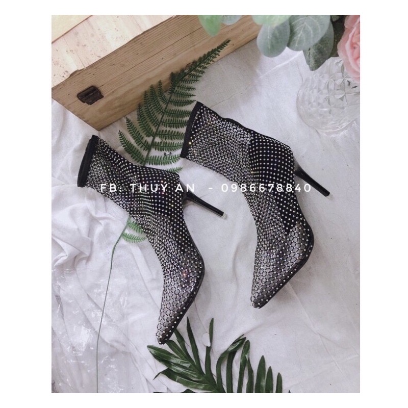 Bốt lưới đính đá cao cấp⚡️ANDU STORE⚡️