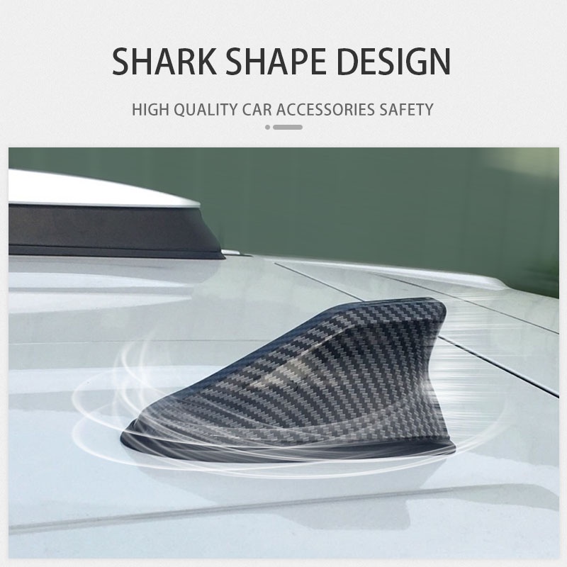 Ăng Ten  Bằng Sợi Carbon Hình Vây Cá Mập Chống Thấm Nước Dùng Để Trang Trí Xe Hơi 1 chiếc Vây cá mập Xe ô tô Ăng ten trên mái Radio FM / AM Tiếp nhận tín hiệu Đa năng Chống thấm nước JDM Phong cách Ô tô trên không Phụ kiện trang trí ngoại thất ô tô
