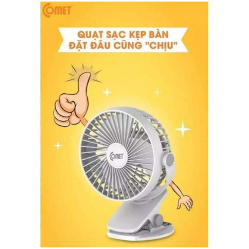 Quạt sạc comet đa năng ( kèm dây sạc) hàng chính hãng