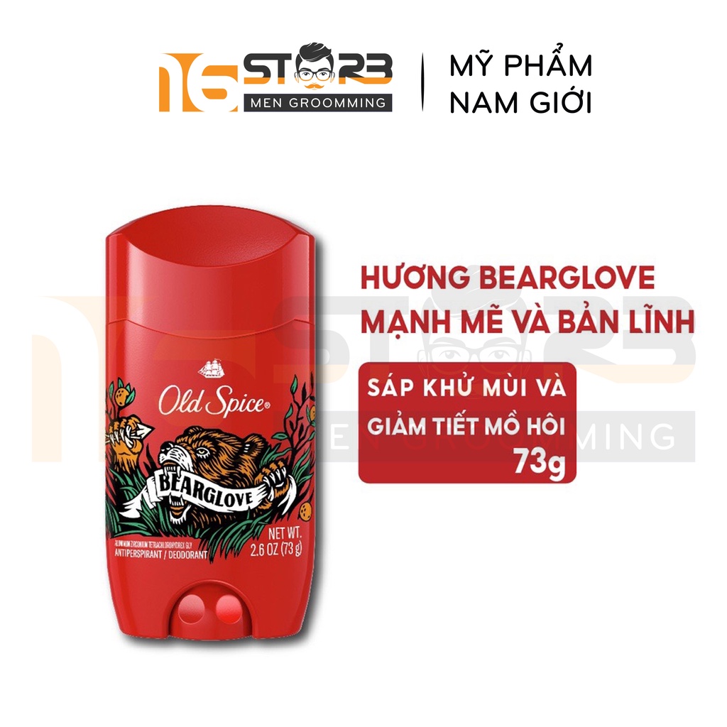 [Chính Hãng 100%] Sáp Khử Mùi Old Spice Timber, Fiji, Bearglove, Wolfthorn 73g/85g - Nhập Khẩu Mỹ