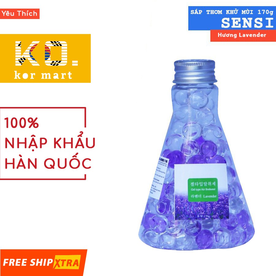 Sáp thơm khử mùi ♥️FREESHIP♥️ cao cấp SENSI 170g hương Lavender dùng trong phòng ngủ, tủ quần áo, phòng làm việc, phòng