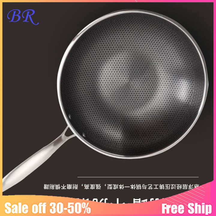 Chảo sâu lòng chống dính vân tổ ong size 32cm.