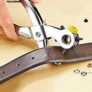 💎 Home Mending Tool 5 Hole Sizes Paper Belt Hole Punching Pliers Puncher Punch