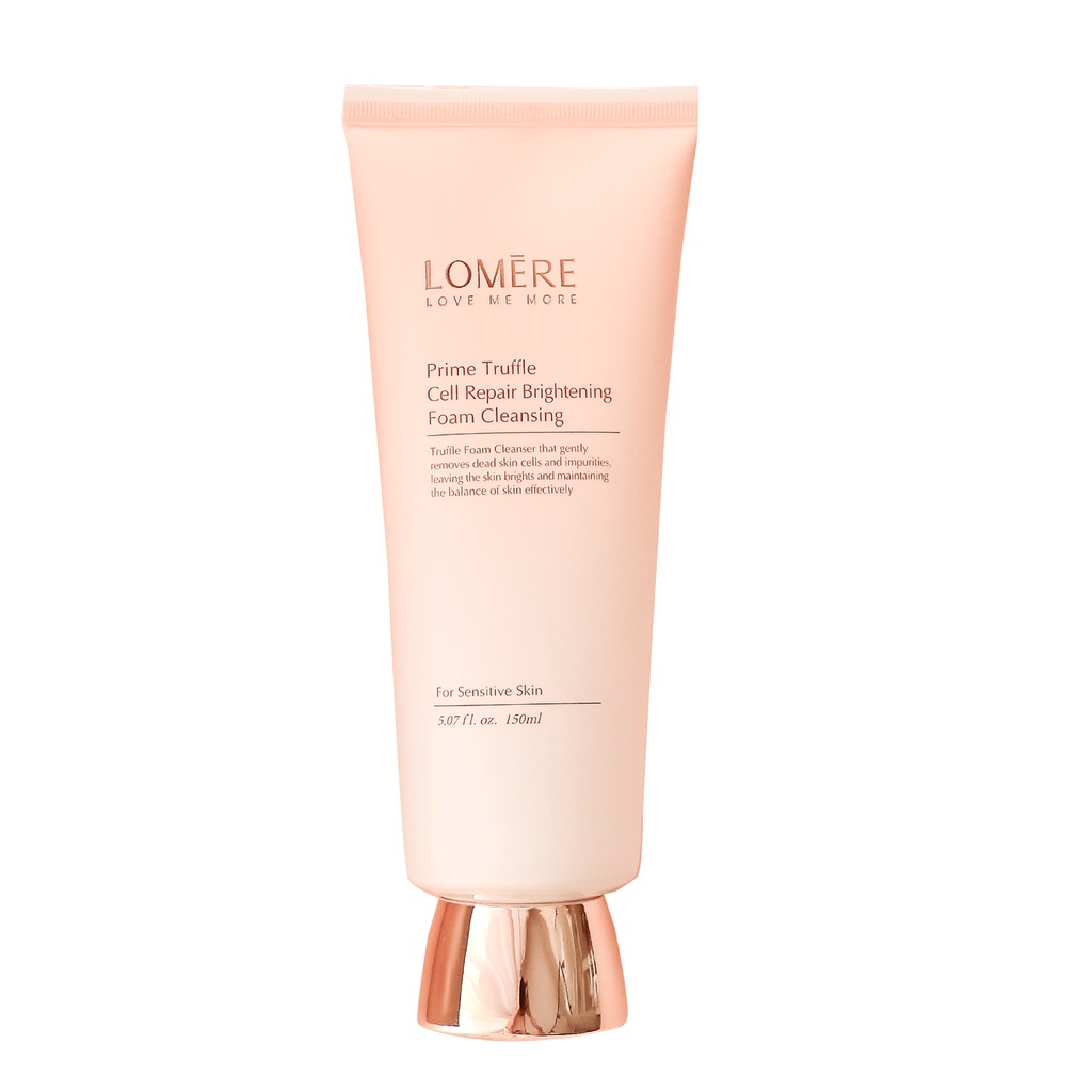 Sữa rửa mặt Dưỡng trắng Lomere Prime Truffle Cell Repair Brightening Foam Cleansing - Hàn Quốc Chính Hãng