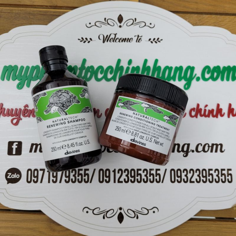 LẺ Dầu gội hoặc dầu xả Davines trường thọ renewing 250ml