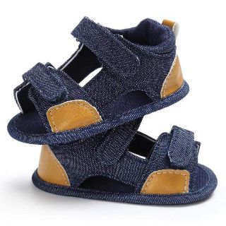 Sandal tập đi denim cho bé trai