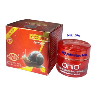 Kem dưỡng trắng, Giữ ẩm, Se khít lỗ chân lông OHIO ỐC SÊN NEW DAY (18g)