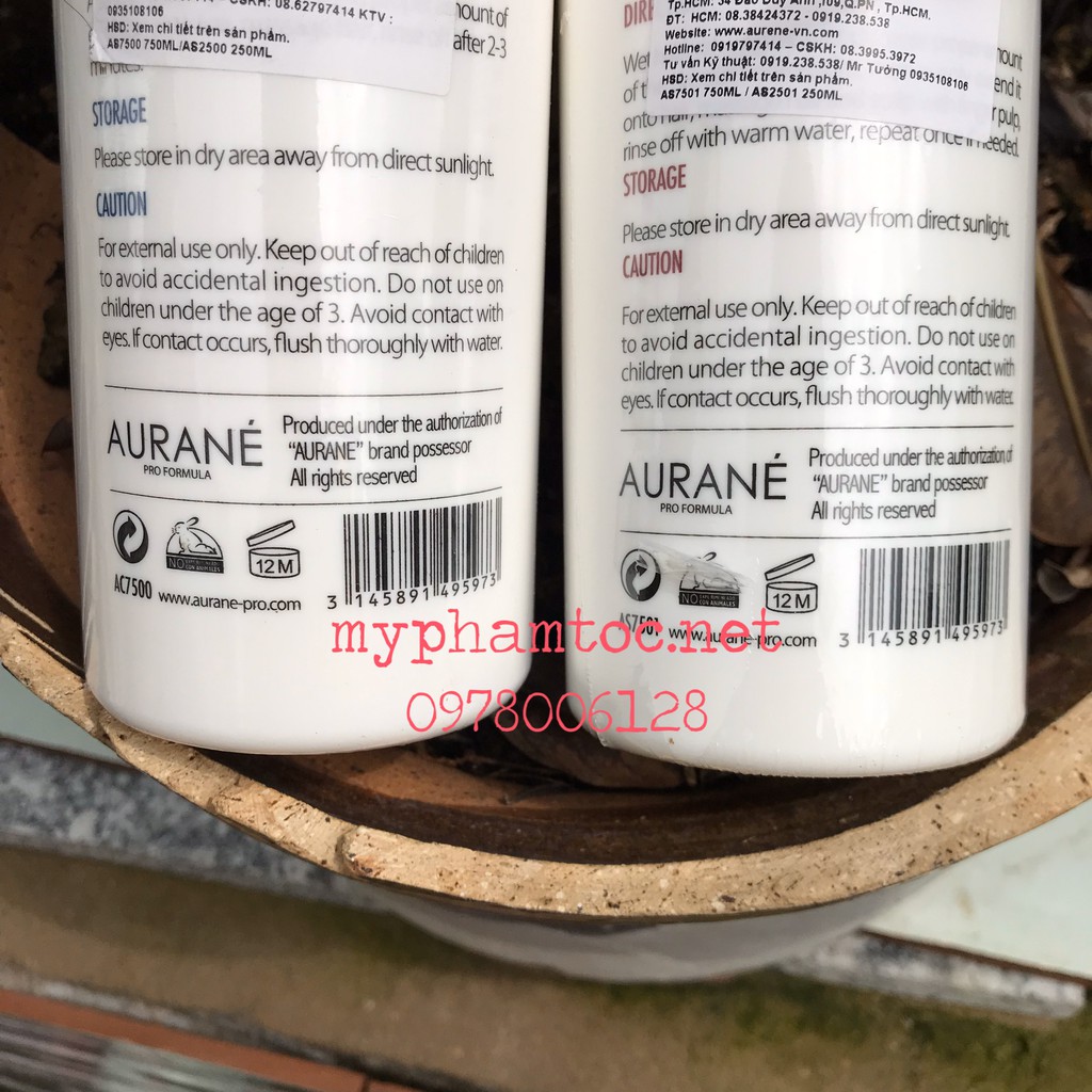 Combo dầu gội xả phục hồi Aurane Protein Moisturizing 750mlx2 HÀNG CHÍNH HÃNG