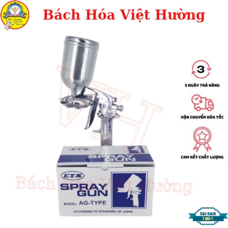 [GIÁ TỐT] Bộ Súng phun sơn H85 làm từ thép  cao cấp  , spray gun AG-type,  Béc phun sơn ra sơn đều mang lại hiện quả cao