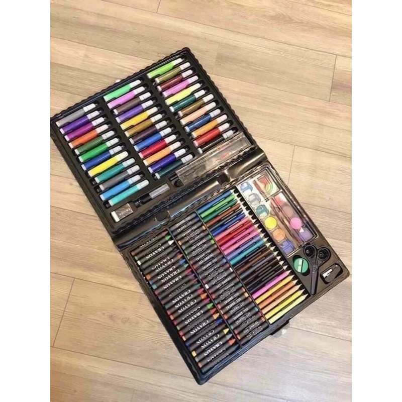 Màu tô cho bé, hộp bút màu 150 chi tiết, hộp màu cho bé