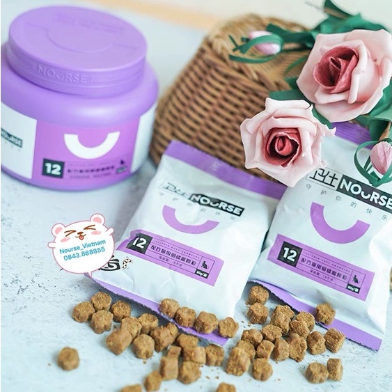 Vitamin Nourse 12 Dưỡng lông cho mèo Phục hồi lông Ngăn ngừa rụng lông NourseVietnam VN12
