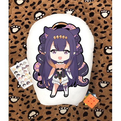 Gối ôm gối ngủ in 2 mặt chibi  Ninomae Ina 'nis Hololive English