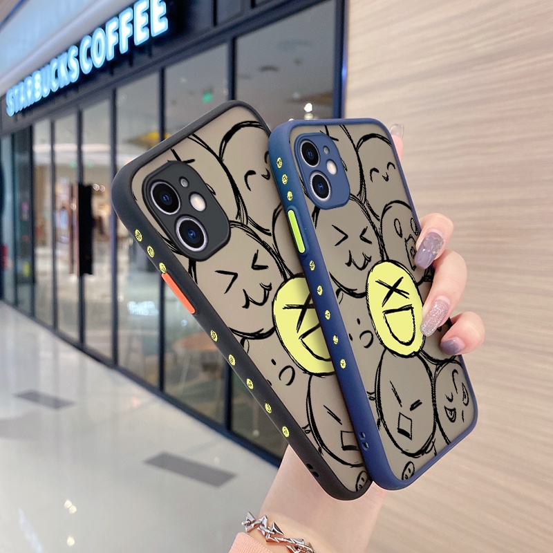 Ốp Điện Thoại Cứng Viền Vuông Bằng Silicon Mềm Mặt Nhám Cho Samsung galaxy J8 2018