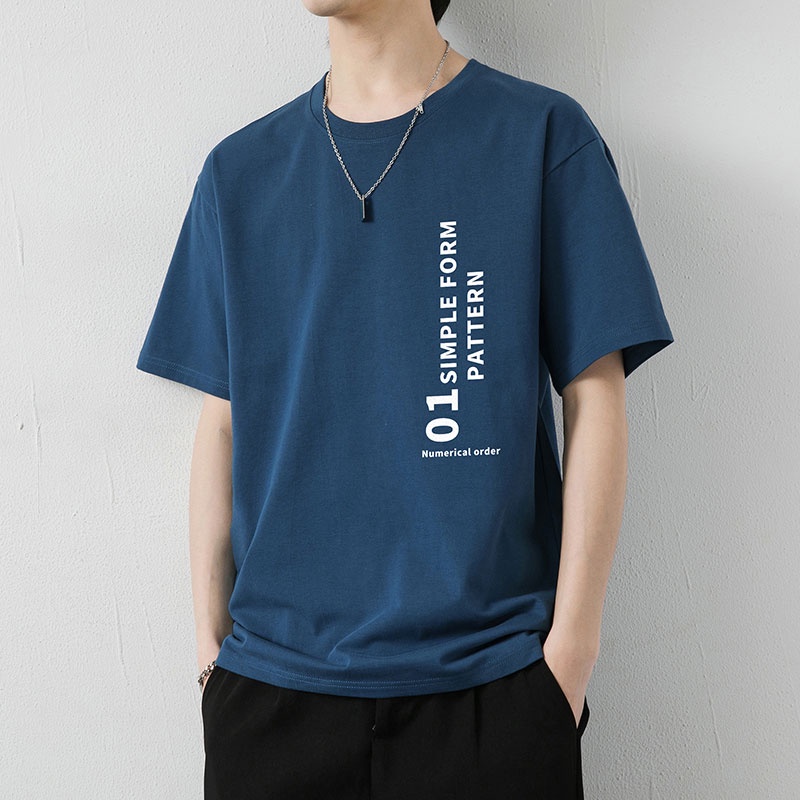 Áo Thun Cotton Ngắn Tay Thời Trang Mùa Hè Dành Cho Nam