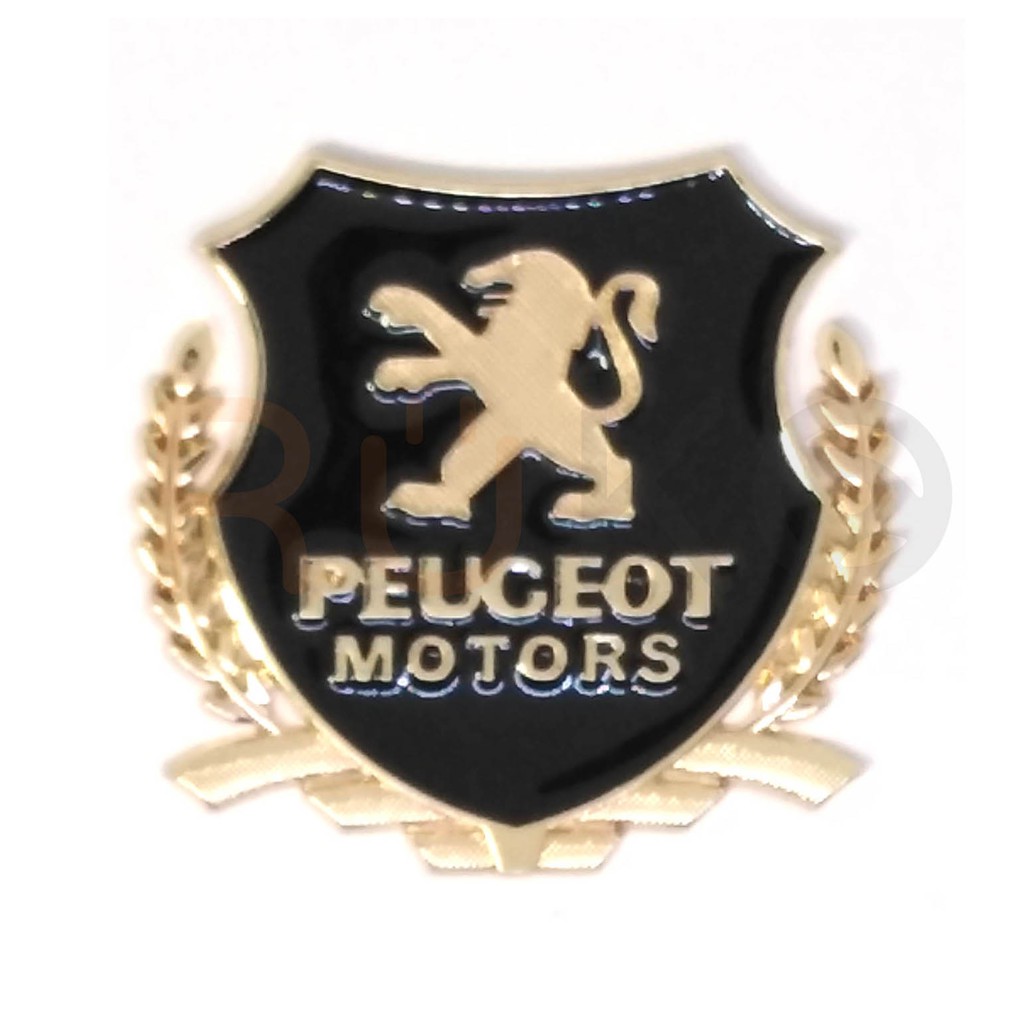 Tem dán, Miếng dán huy hiệu Peugeot bằng kim loại siêu cá tính tăng điểm nhấn cho xe - 1 chiếc