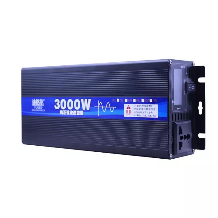 Bộ đổi nguồn 3000w sine chuẩn Điện áp vào:12v Điện áp ra:220v Công suất đỉnh: 3000w Công suất liên tục: 1500w