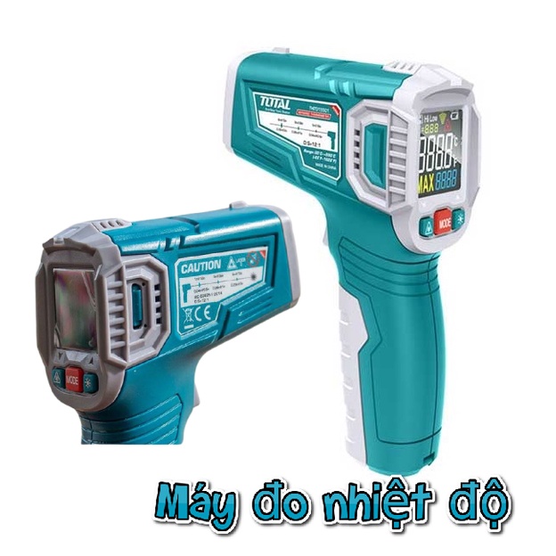 Máy đo thân nhiệt độ từ xa nhiệt kế hồng ngoại Total THIT015501 - Total THIT010381 Súng đo nhiệt độ màn hình hiển thị
