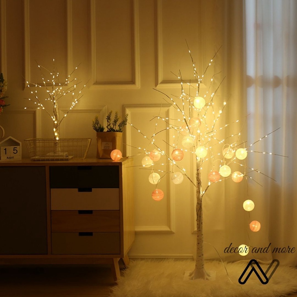 Đèn led hình cây bạch dương cao 150cm, 350 bóng led