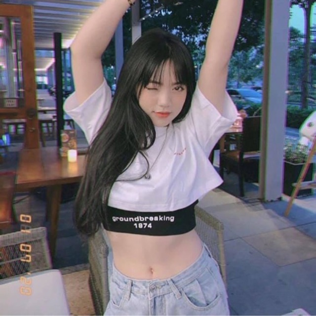 Áo Croptop Unisex ( full set 2 màu )