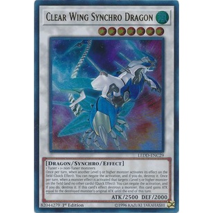 Thẻ bài Yugioh - TCG - Clear Wing Synchro Dragon / LEDD-ENC29'