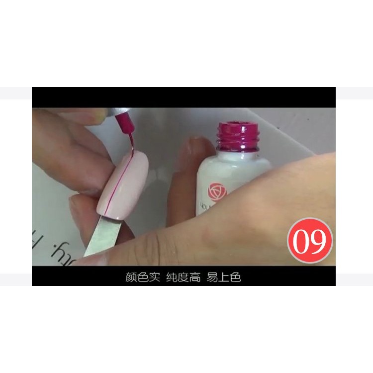 Cọ nét hoa hồng ( bán lẻ chai ), gel cọ vẽ nét hoa hồng