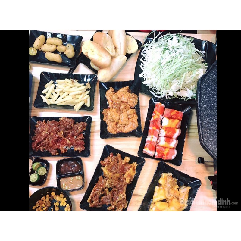 Dĩa hoa chữ nhật nhựa Melamine màu Nâu/Đen/Trắng