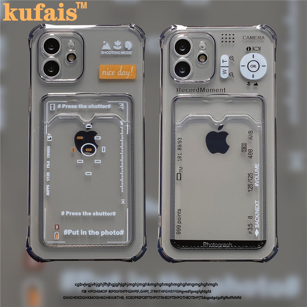 Ốp điện thoại trong suốt họa tiết dễ thương cho IPHONE 12 Pro MAX 7 8 Plus X XR XS 11 Pro MAX se2020