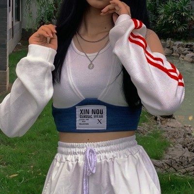 (a2692) áo phong cách Jennie show pretty savage ulzzang dệt kim lệch vai S M L (kèm video) | BigBuy360 - bigbuy360.vn