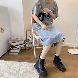 Combat Boots nữ ❤Giày bốt ulzzang boot cao cổ GC200