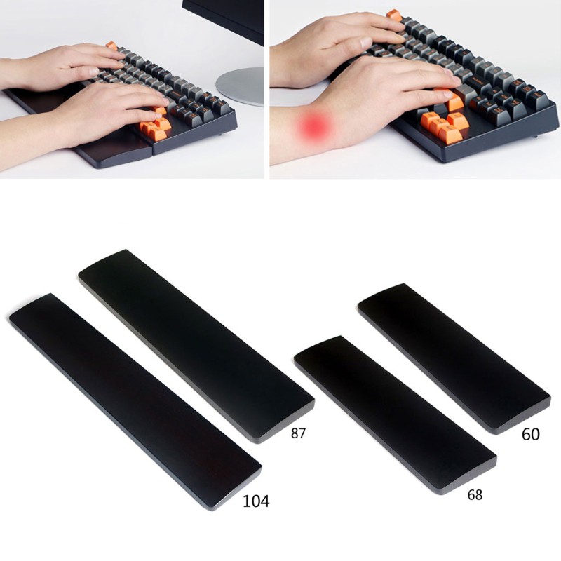 Tấm lót cổ tay khi gõ phím chất liệu chống trượt bằng gỗ