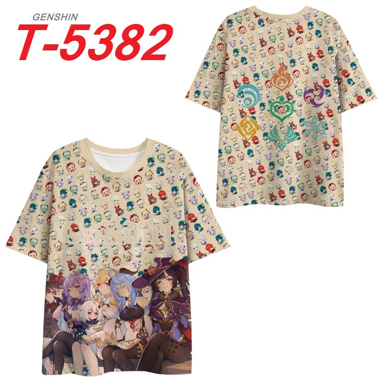 Áo Thun Tay Ngắn Dáng Rộng In Hình Game Merchandise Màu Sắc Nổi Bật