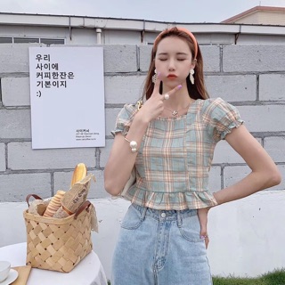 Áo sơ mi karo kiểu