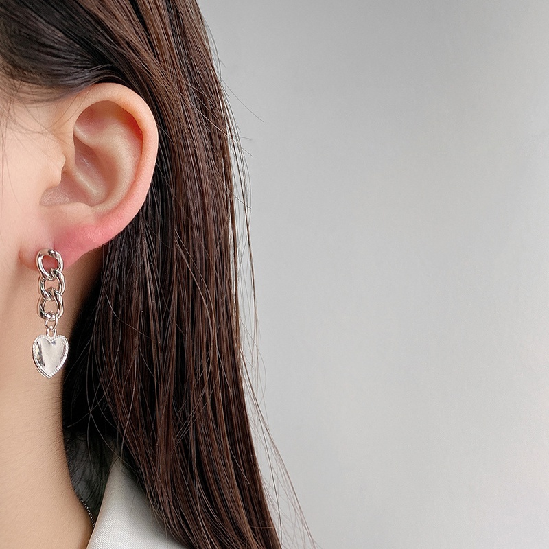 Fashion Heart Dangle Earrings New Years Gift for Teen Girls And Women Pierced Earrings Drop Stylish Jewelry 1 Pair