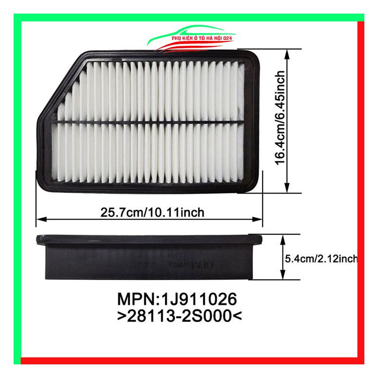 Lọc gió động cơ ô tô Hyundai Tucson 2010 Mã 28113-2S000