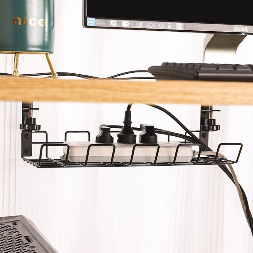 Giá Đỡ Treo Ổ Cắm Điện Dây Điện Không Khoan Đục Decor Bàn Làm Việc - Shop Nado