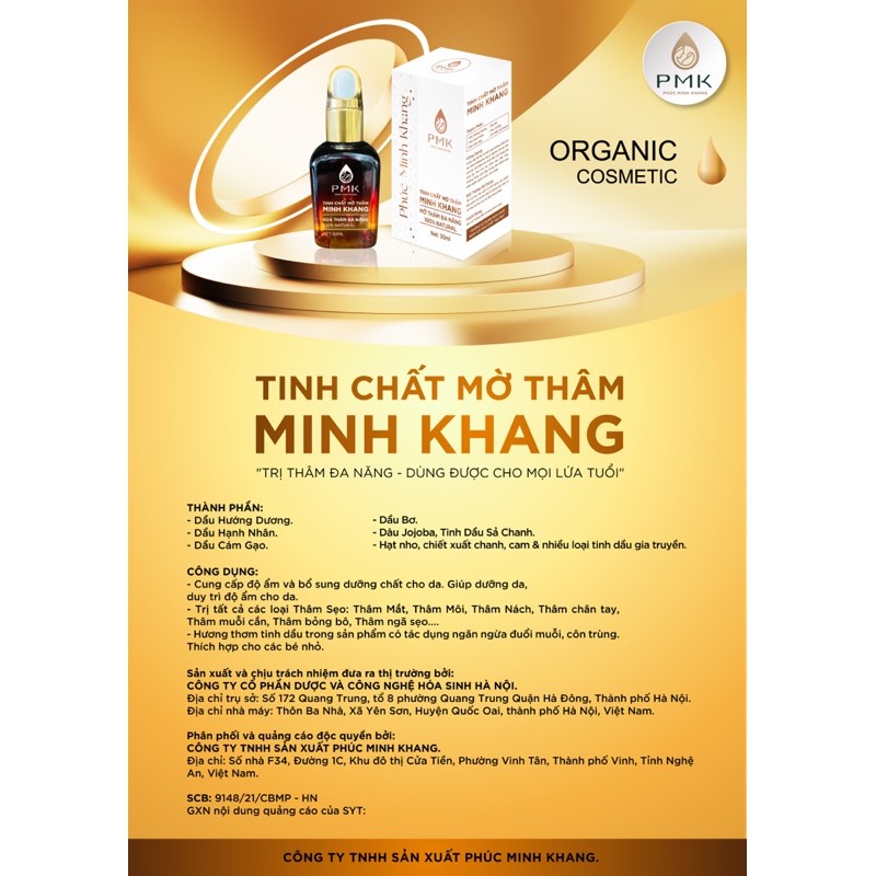 Tinh Chất Mờ Thâm Minh khang( tặng ngay 1 thâm gia truyền 120k)