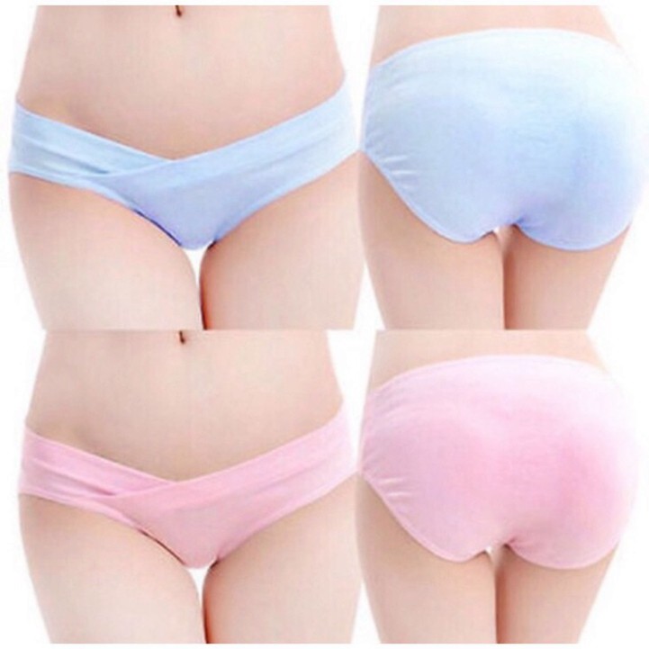 Quần lót bầu cotton kháng khuẩn cạp chéo co dãn, mỗi quần chip bầu một túi zip loại 1 (sỉ lẻ)