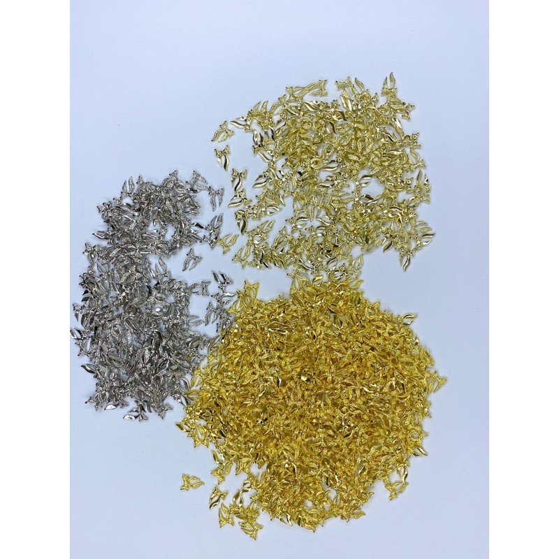 Charm Nơ Vàng Tươi Gắn Móng Hàng Nhập Dùng Để Trang Trí Móng Tay