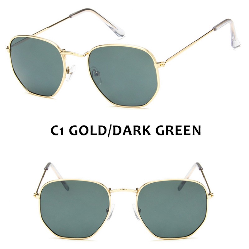 Kính mát gọng vuông nhỏ chống tia UV phong cách cổ điển cho nam và nữ