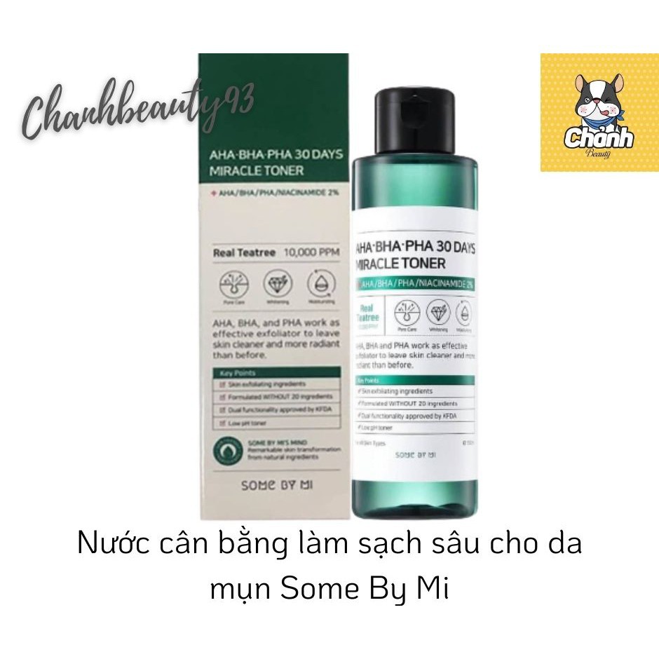 SOME BY MI - Toner làm sạch sâu AHA-BHA-PHA 30Days Some By Mi