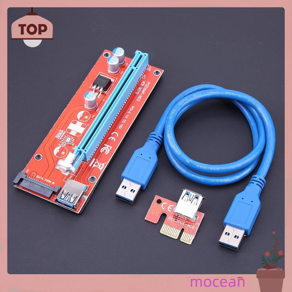 Dây Cáp Chuyển Đổi 60cm 007s Pci-E Riser 1x 16x Usb3.0 Dành Cho Btc Miner