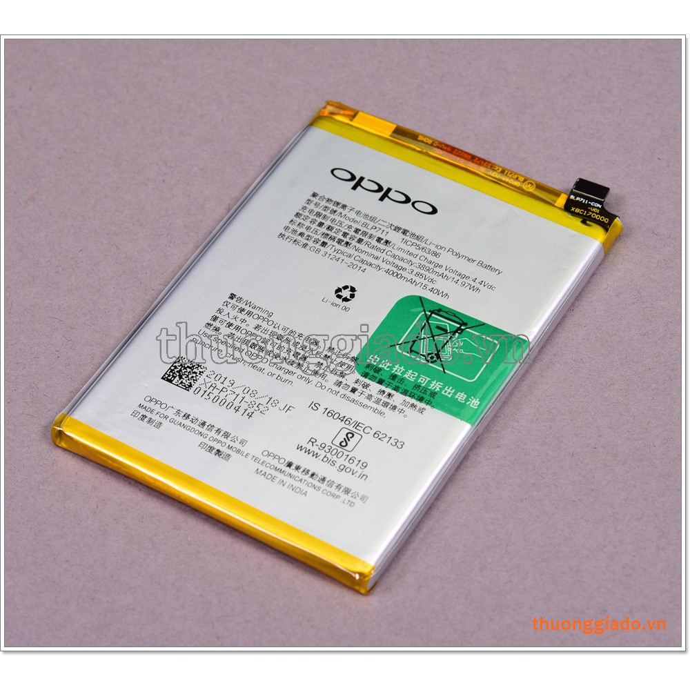 Thay Pin Oppo K1/ Oppo A1k, BLP711, 4000mAh Zin Máy - Bảo hành đổi mới