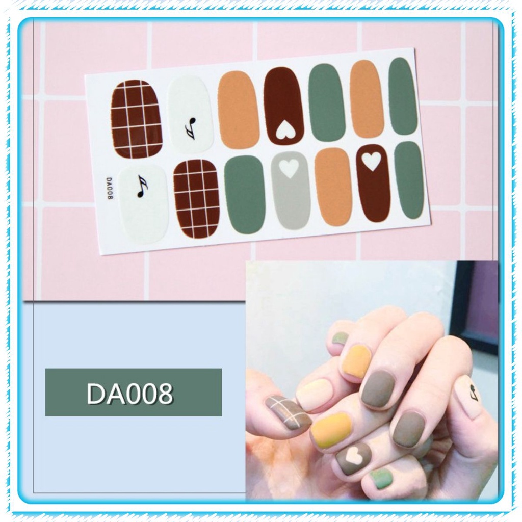 Bơ móng tay❌FREESHIP❌sticker dán móng tay patch nail film [DA001-020]