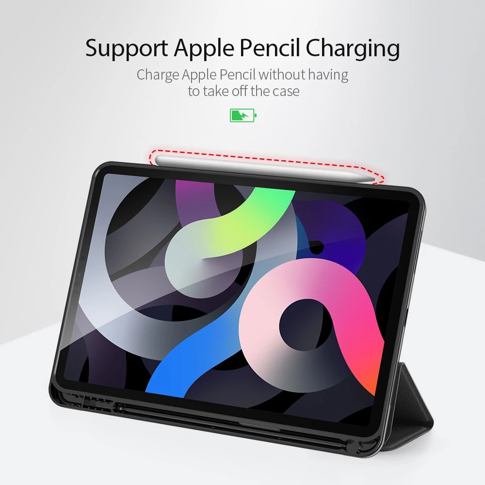 Bao da DUX DUCIS cho iPad Mini 6 / 5 / 4 - Mặt lưng TPU mềm, Có ngăn đựng bút