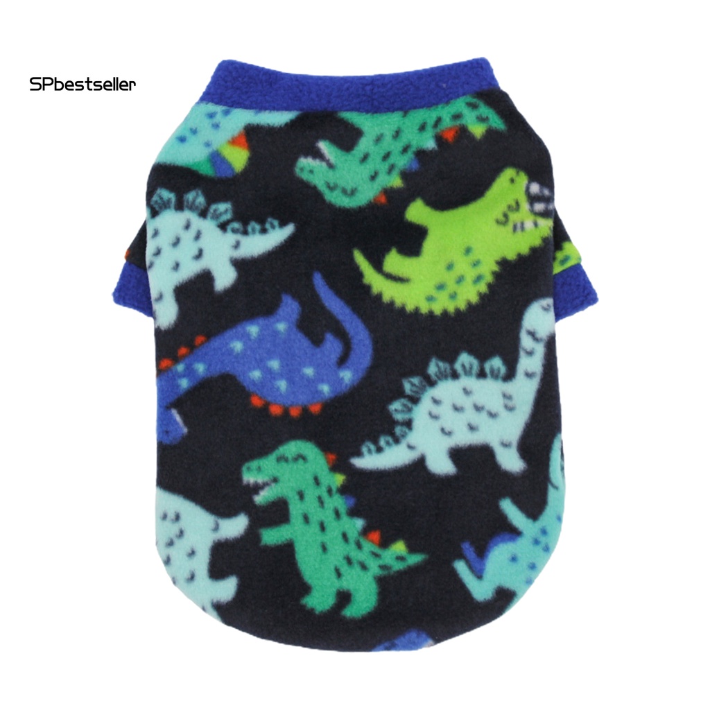 Áo Len Giữ Ấm Họa Tiết Dấu Chân Khủng Long Cho Thú Cưng