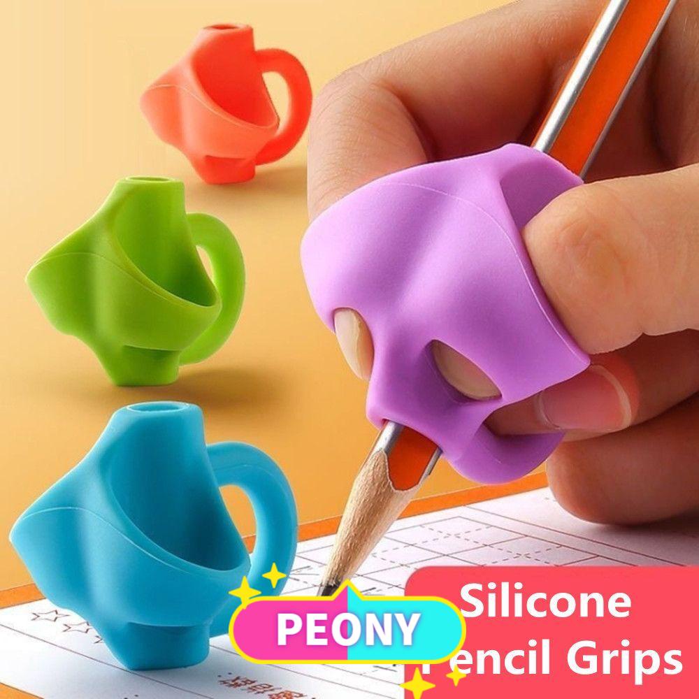 Dụng Cụ Kẹp Cầm Bút Chì Hình Cá Bằng Silicon Màu Sắc Ngẫu Nhiên Dành Cho Người Lớn Và Trẻ Em