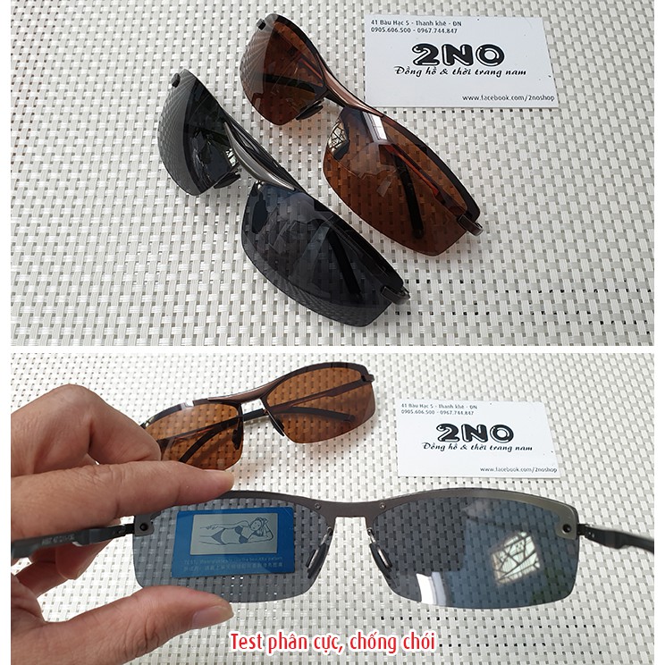 Mắt kính phân cực polarized chống chói, chống tia UV, kính mát nam - Mã số: MK1909