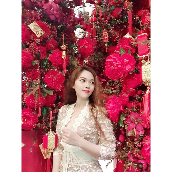 Đầm ren maxi cao cấp La Nana Store
