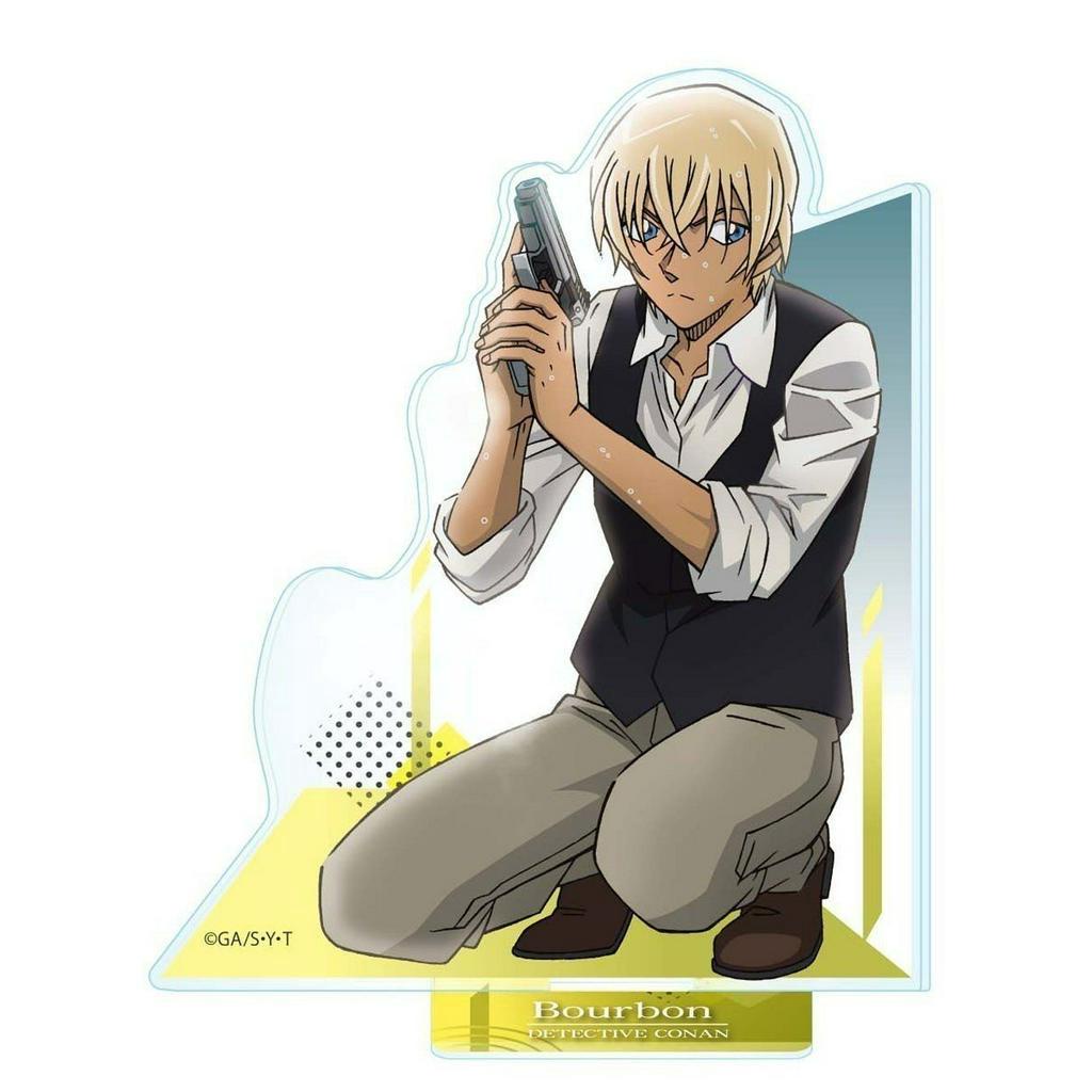 Mô hình Standee DETECTIVE CONAN Thám tử lừng danh ver HÀNH ĐỘNG tượng acrylic anime mica chibi trưng bày xinh xắn
